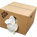 Fytertech Z-Rag Bulk Reclaimed White T-Shirt Rags, 25 lbs. WR5010W-25